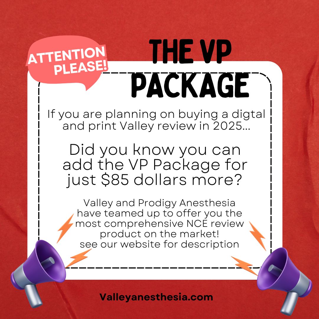 Check out this great deal from Valley and Prodigy. NCE Board PREP is on steroids!