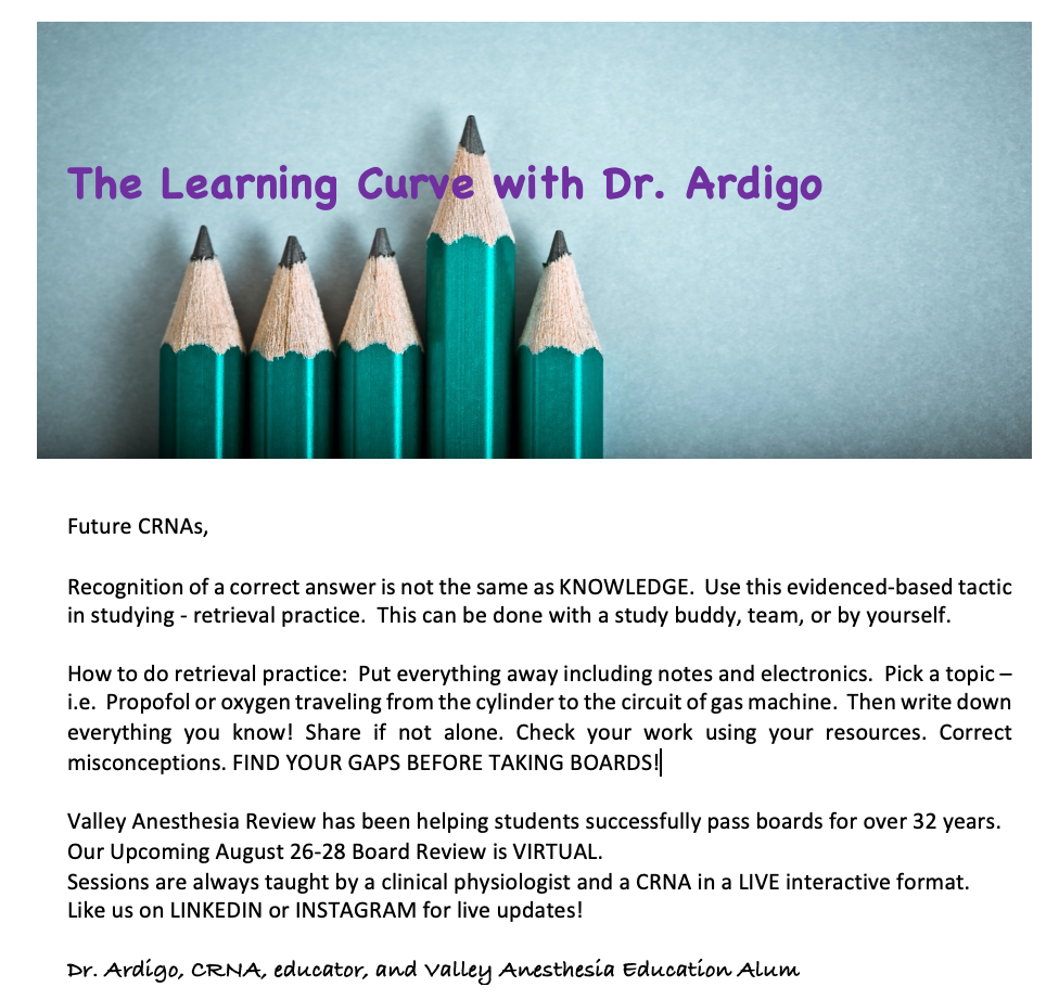 STOP BY OUR BOOTH @ AANA CONGRESS FOR A T-shirt and a CHANCE TO WIN A FREE REVIEW OR CEUs.