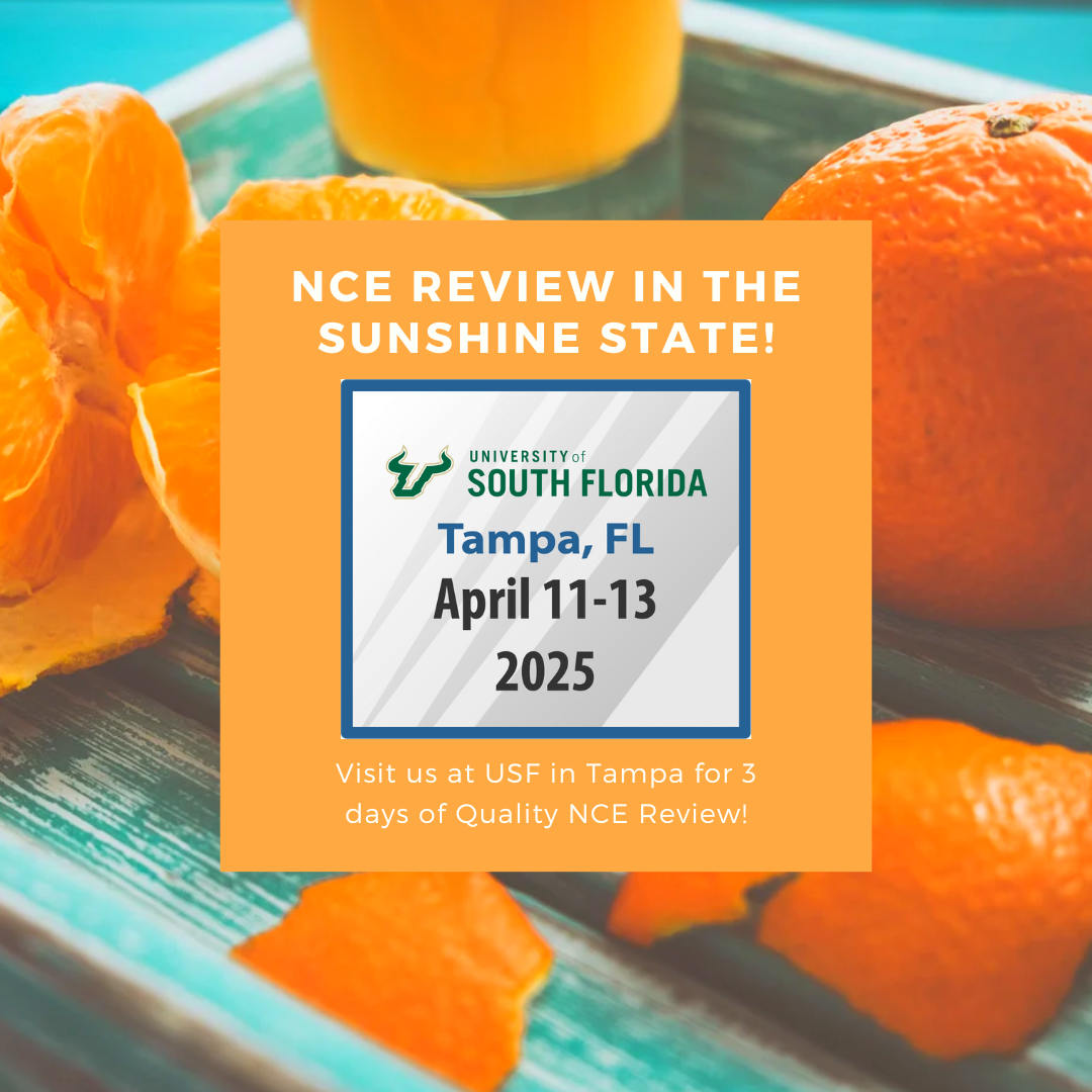 Florida-based RRNAs - Valley is coming to the sunshine state! Visit us at USF this April and take control of your NCE prep with a Valley Review. Seats are selling out fast, so don't wait and book today!