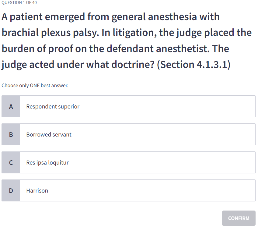 CPC Core Module - Anesthesia Equipment, Technology, and Safety
