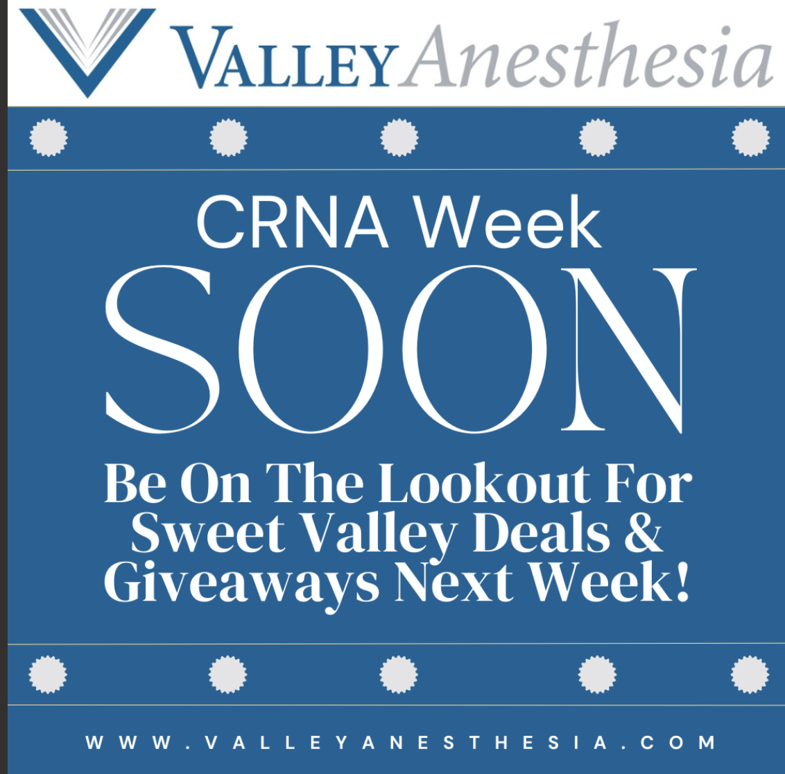 Get ready for a CRNA week to remember!